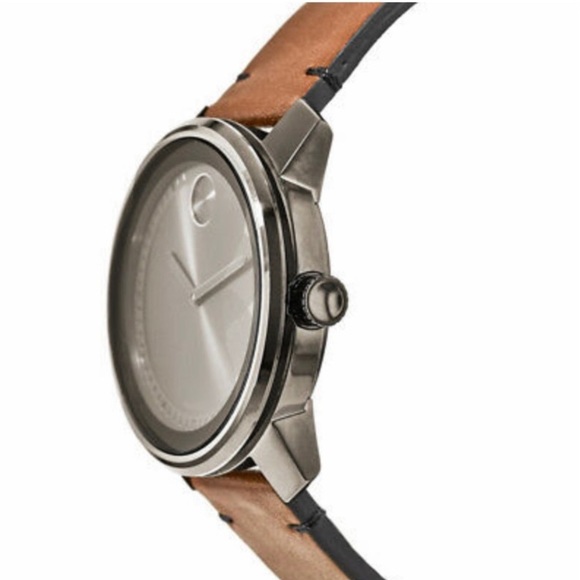 Authentic Movado BOLD Gunmetal 43 leather watch - Picture 5 of 8